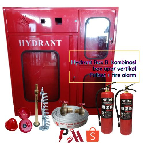 Jual FULLSET INDOOR HYDRANT BOX TYPE B KOMBINASI BOX APAR VERTIKAL ...