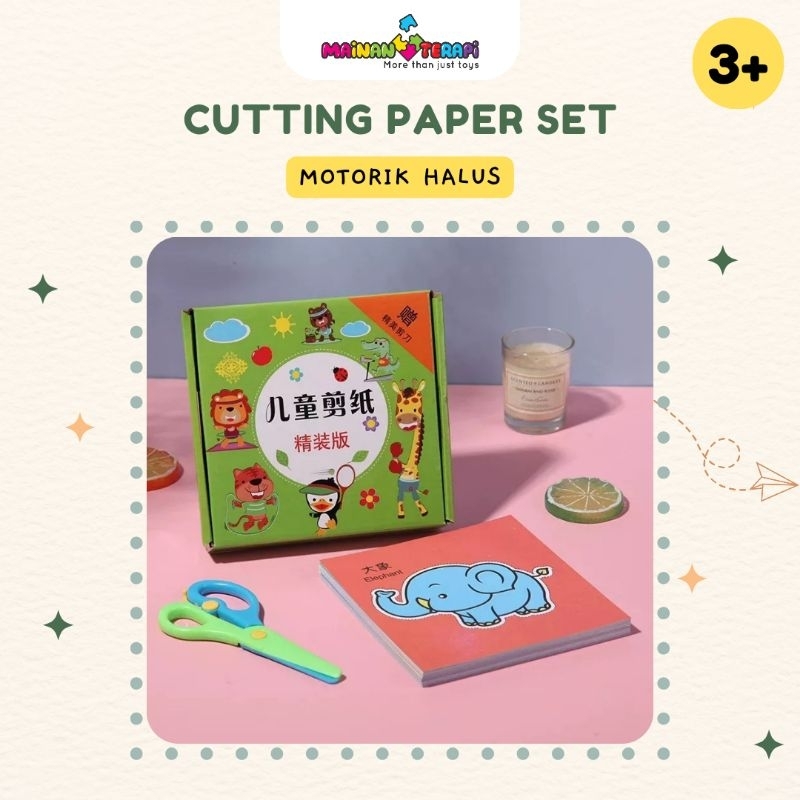 Jual Mainan Terapi Cutting Paper Set Latihan Menggunting | Shopee Indonesia