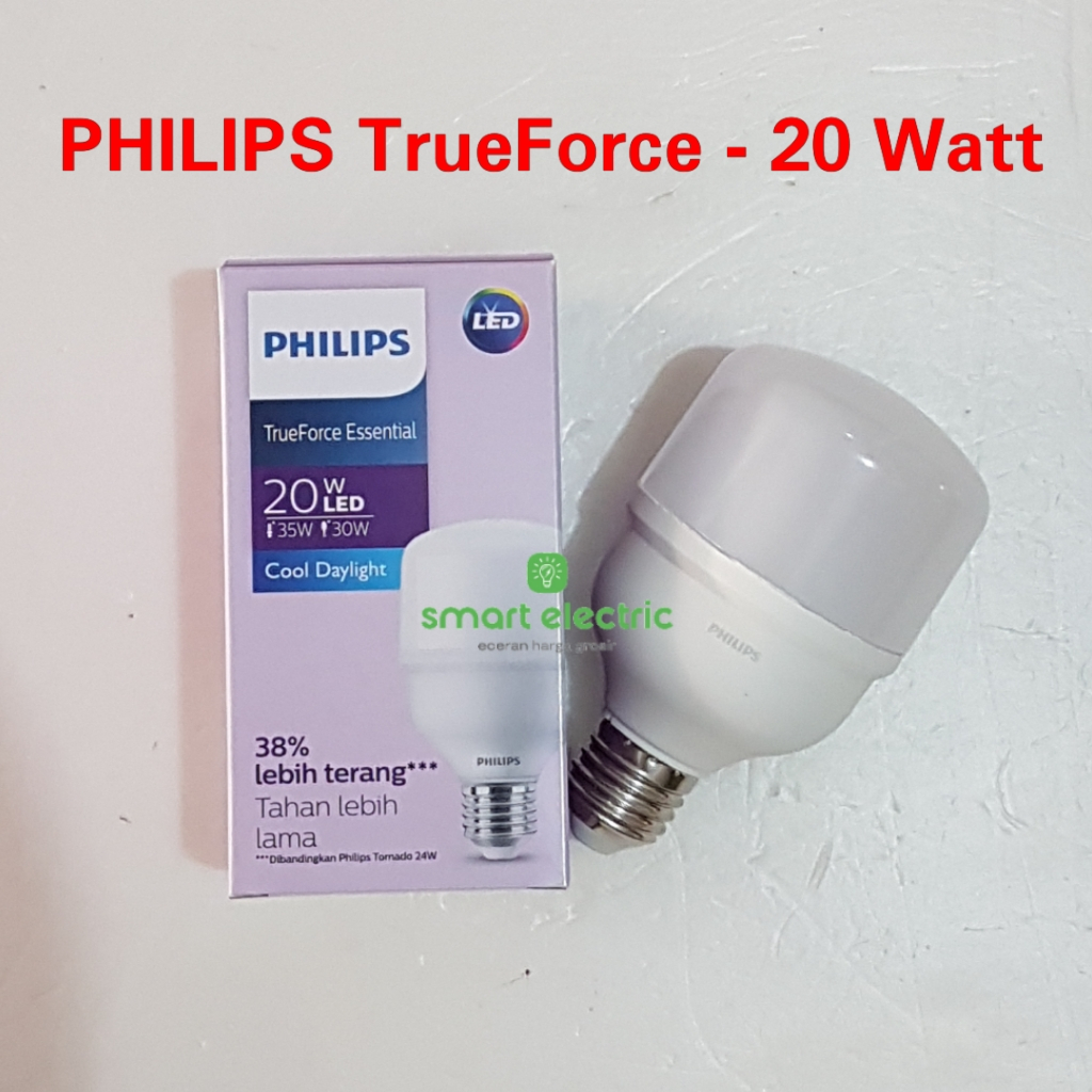 Jual Philips Trueforce Essential 20 Watt Lampu LED Bohlam Tahan Lama