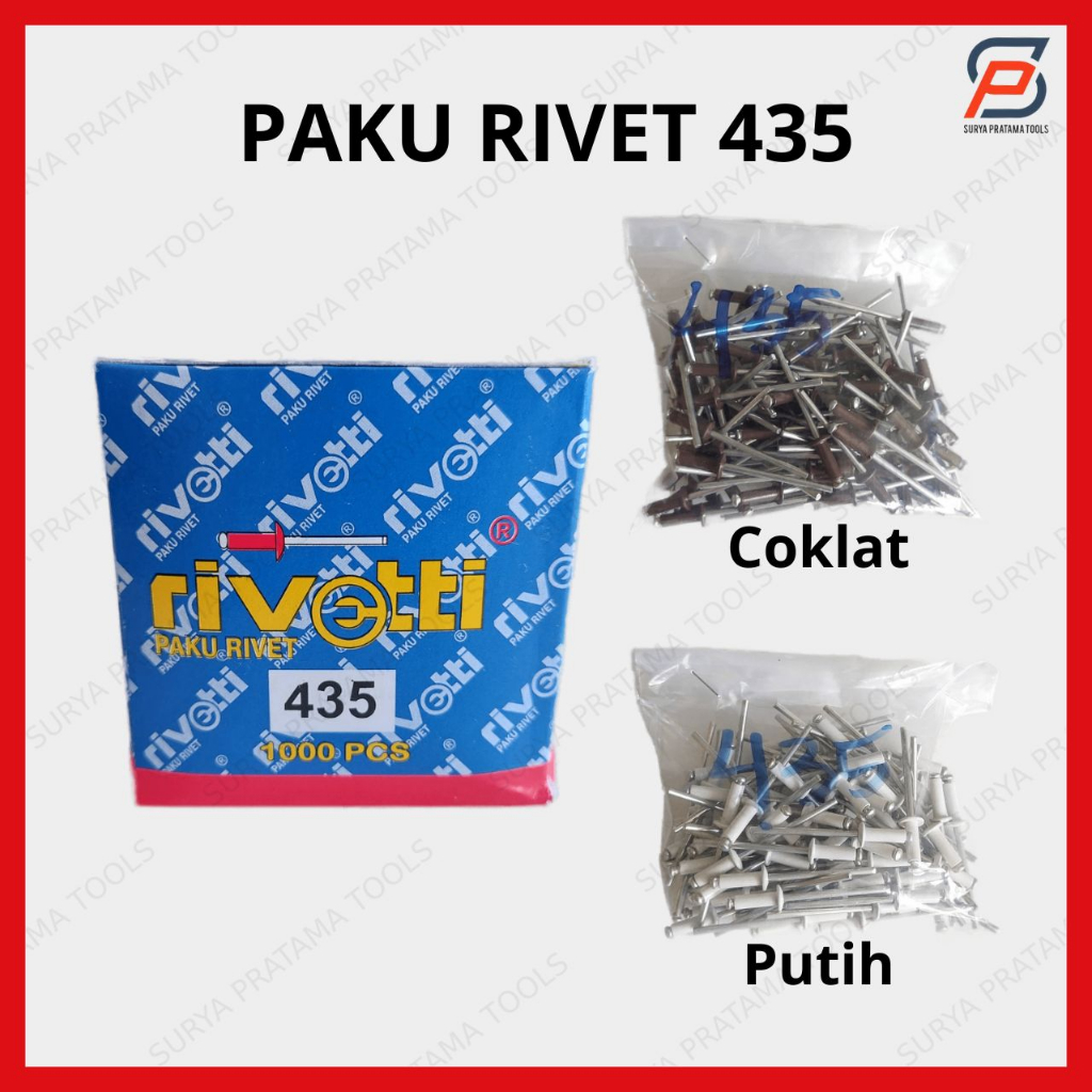 Jual Paku Rivet Warna Isi Pcs Ukuran Mm X Mm Shopee