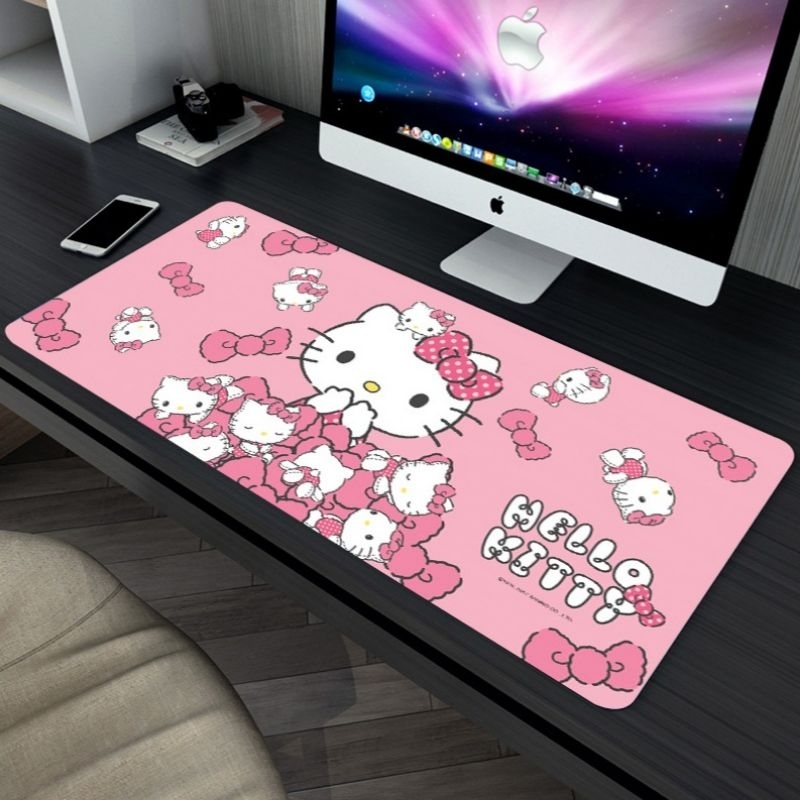 Jual Mouse Pad Gaming Hello kitty Doraemon Uk 90x40 cm dan 80x30 cm