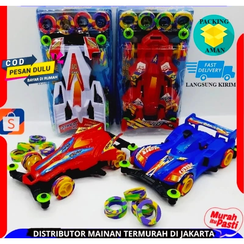 Jual ( JI ) Mainan Anak Mobil Tamiya 4 wd Speed Mania Racing Car LU-1 ...