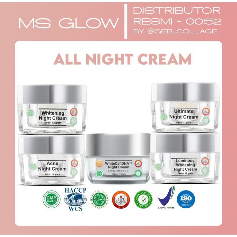 Ms Glow Nightcream Ecer