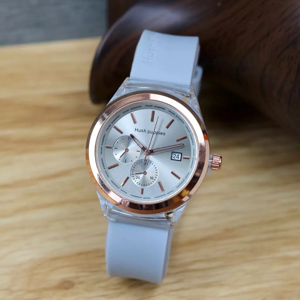 Jual Promo Jam Tangan Hush Puppies Rubber Terbaru Tanggal Aktif Free