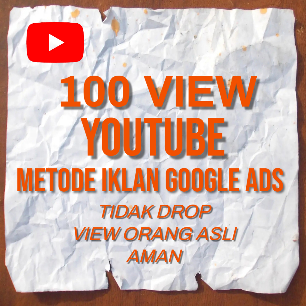 Jual View Youtube Permanen No Drop Metode Iklan | Shopee Indonesia