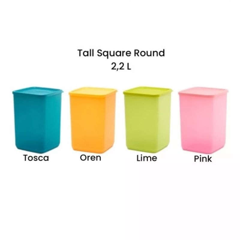 Jual TUPPERWARE TALL SQUARE ROUND | WADAH PENYIMPANAN TUPPERWARE ...