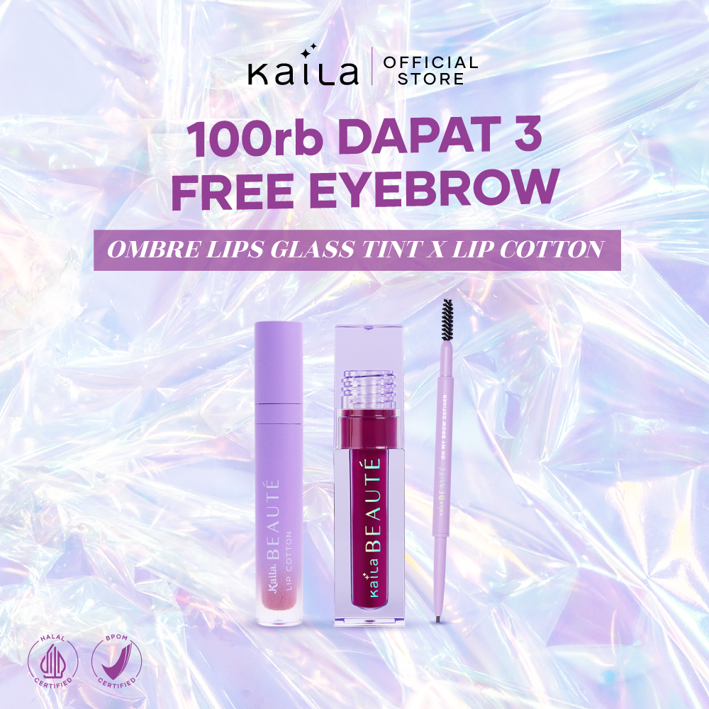 Jual [BUNDLE 100K GET 3] Kaila Makeup Alis dan Ombre Bibir Glass