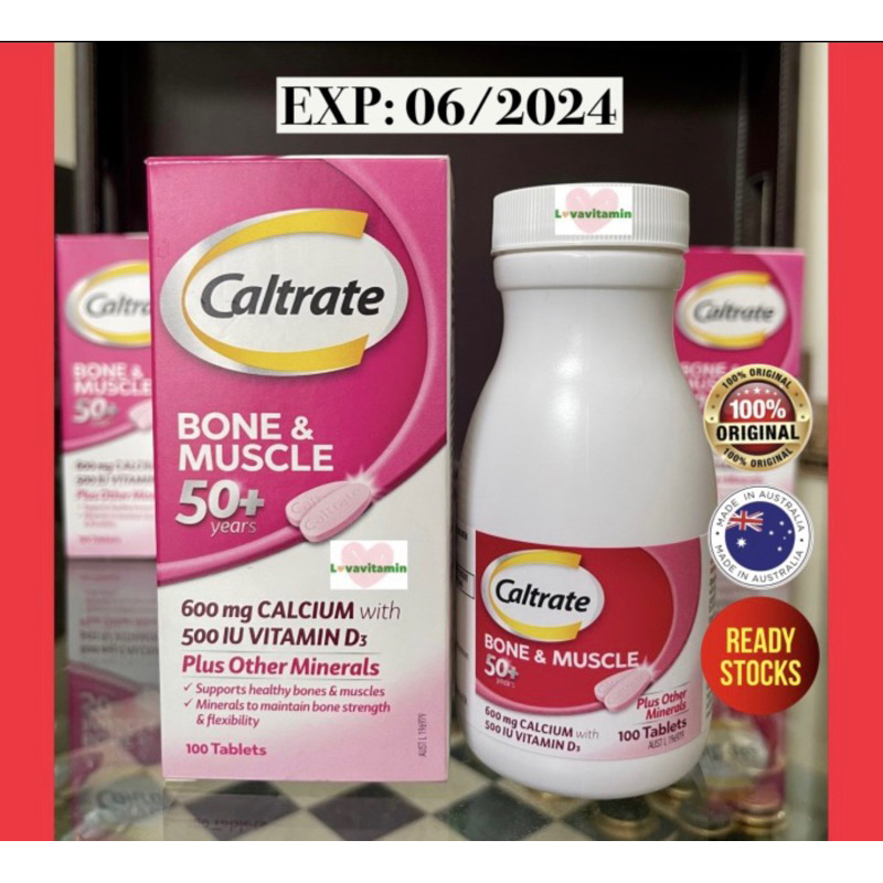 Jual Caltrate Bone And Muscle For 50 Years Calcium Vitamin D3 Shopee