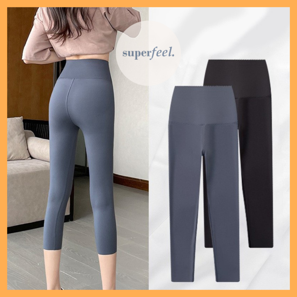 KIWI RATA Leggings Plissés Pour Femme - Taille Haute - Pantalon De Yoga