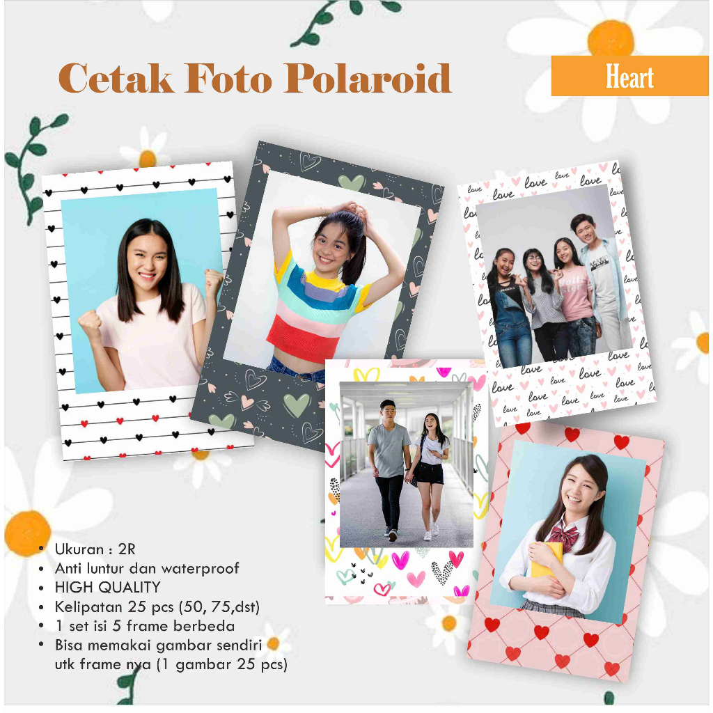 Jual Cetak Foto Polaroid 2R MURAH, Desain banyak / Photo | Shopee Indonesia