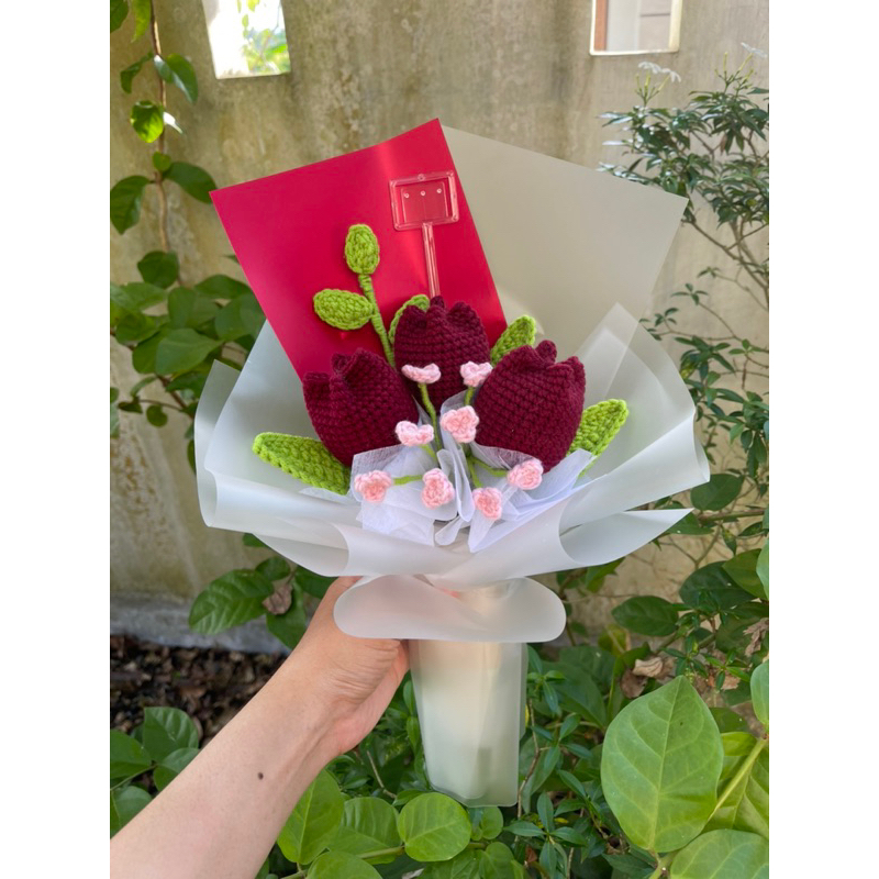 Jual BUKET BUNGA | FLOWER BOUQUET RAJUT | CROCHET WISUDA | BUKET WISUDA ...