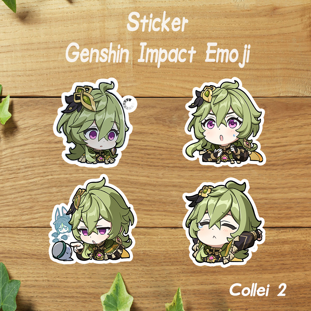 Jual Stiker Genshin Impact Emoji Sticker Vinyl / Sticker Set Genshin ...