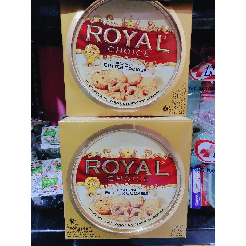 Jual biskuit kaleng Royal choice 480gr tradisional butter cookies kukis