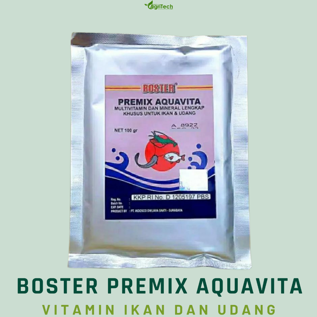 Jual Boster Premix Aquavita Gram Multivitamin Dan Mineral Ikan Dan