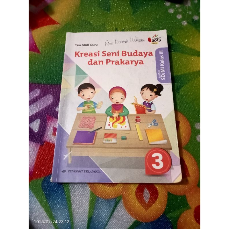 Jual BUKU ORI KREASI SENI BUDAYA DAN PRAKARYA KELAS 3 SD PENERBIT ...