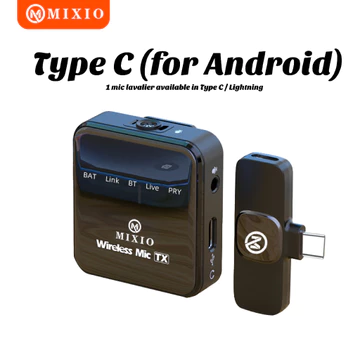 MIXIO T9 T10 Wireless Microphone Professional Mikrofon Lavalier HP