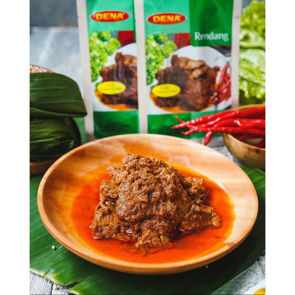Jual Dena Rendang Sapi - Rendang Padang - 500gr isi 5 @100gram | Shopee ...