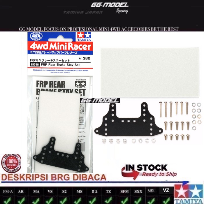 Jual TAMIYA 15518 FRP REAR BRAKE STAY SET WHITE Shopee Indonesia