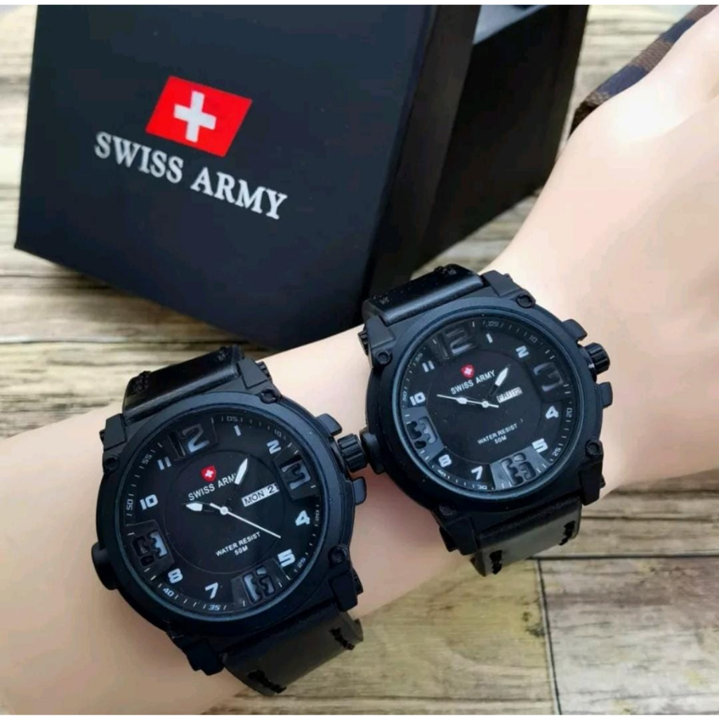 Jual Jam Tangan Couple Fashion Swiss Made XL 2600 Tanggal Hari