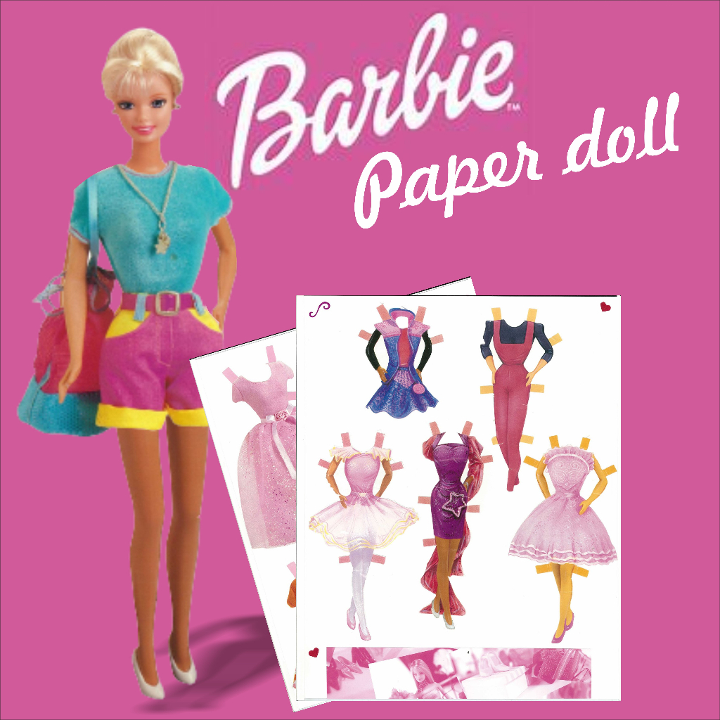 Jual Barbie paper doll mainan anak perempuan edukasi boneka kertas BP ...