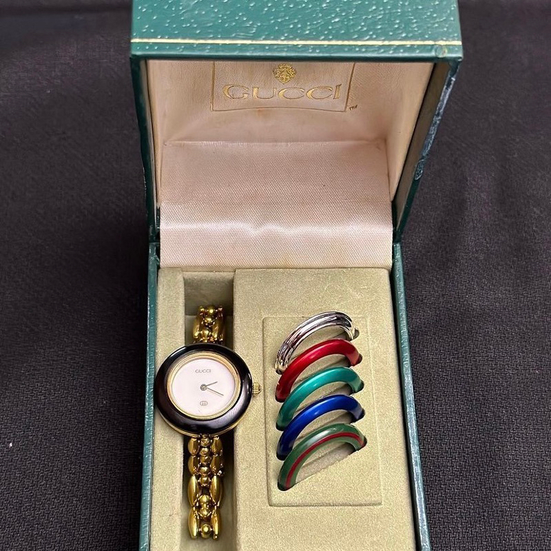 Jual gucci bangle watch with rings | Shopee Indonesia