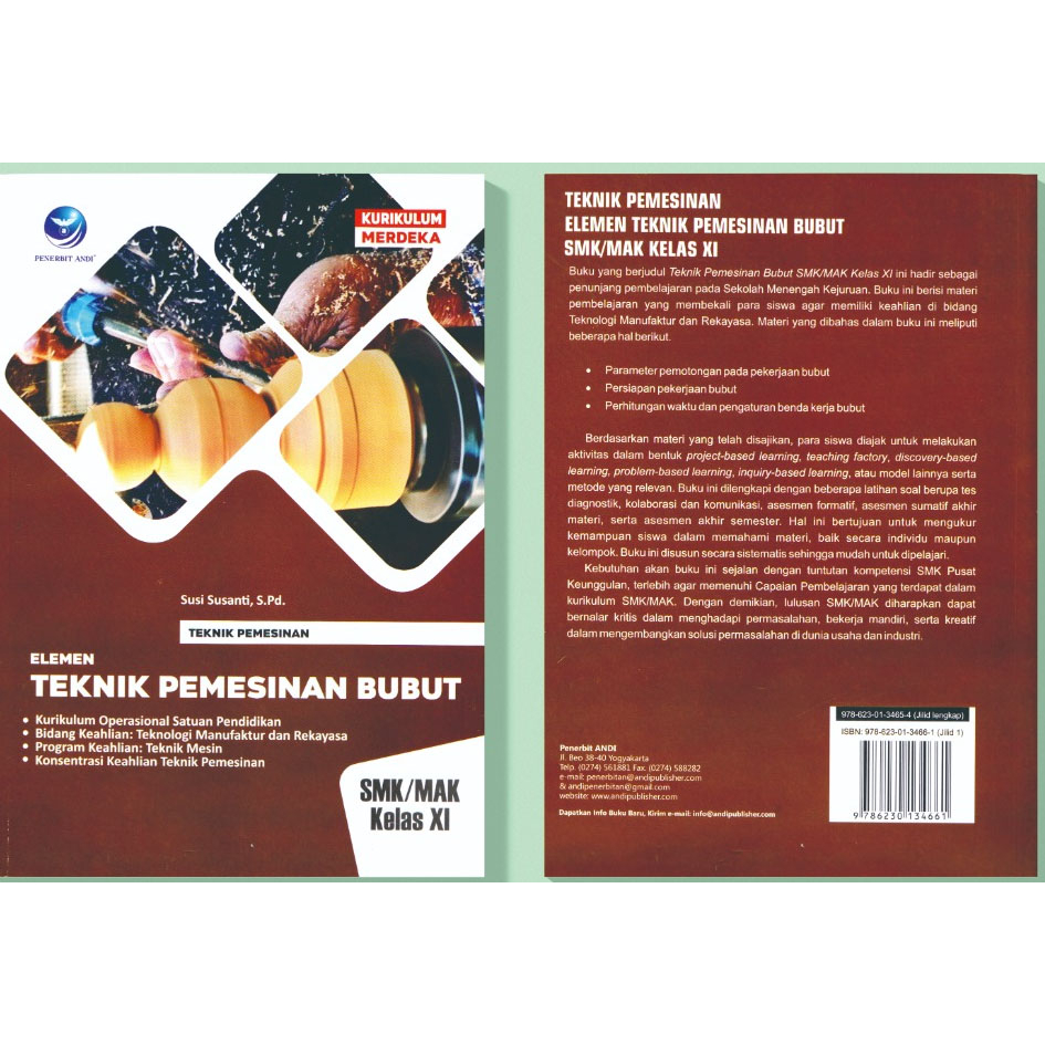 Jual Buku SMK: Elemen Teknik Pemesinan Bubut SMK/MAK Kelas XI, XII ...