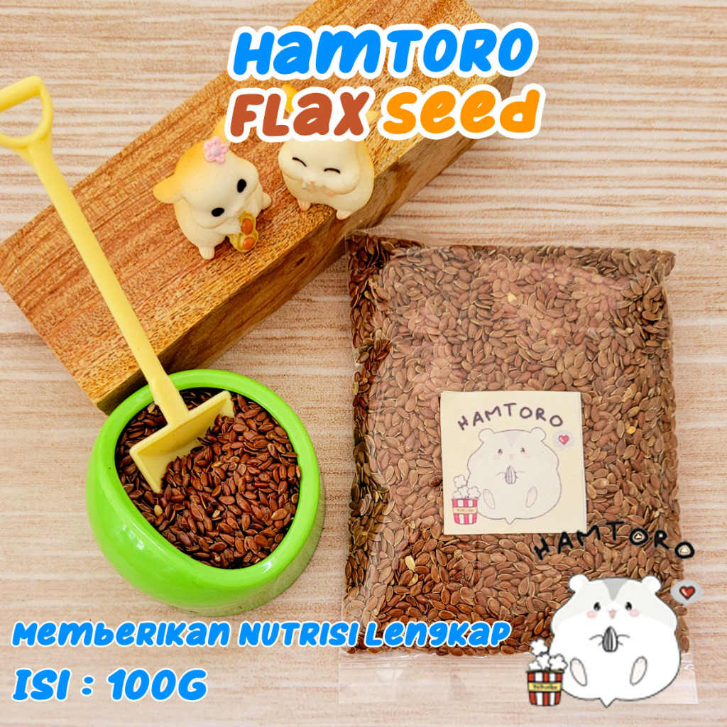 Jual Organic Flaxseed 100gr Makanan Hamster/Burung Biji Flax Shopee