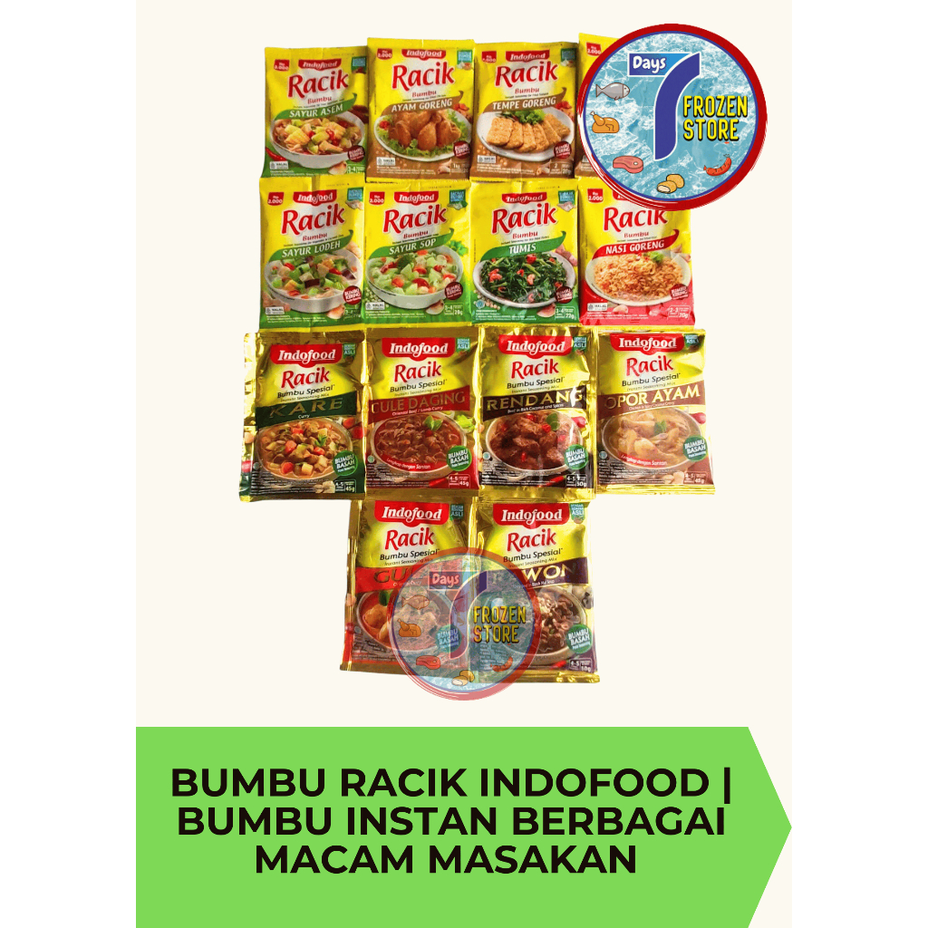 Jual Bumbu Racik Indofood Bumbu Instan Berbagai Macam Masakan