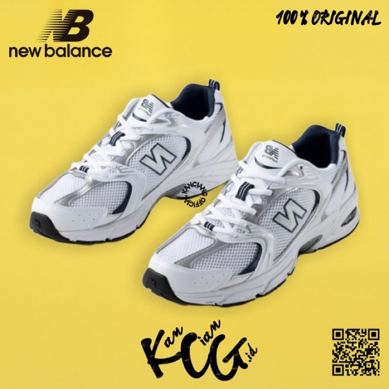 Jual Sneakers Nb Mr530sg New Balance 530 White Silver Indigo Shopee