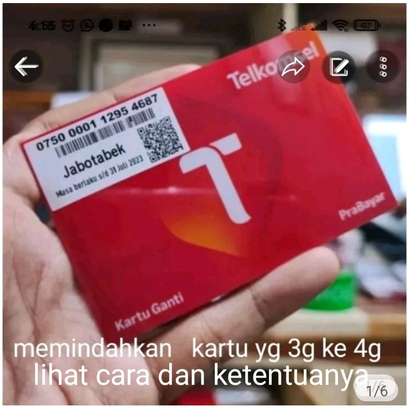 Jual Kartu Perdana Upgrade Telkomsel SimPATI As Loop Nomer Prabayar ...