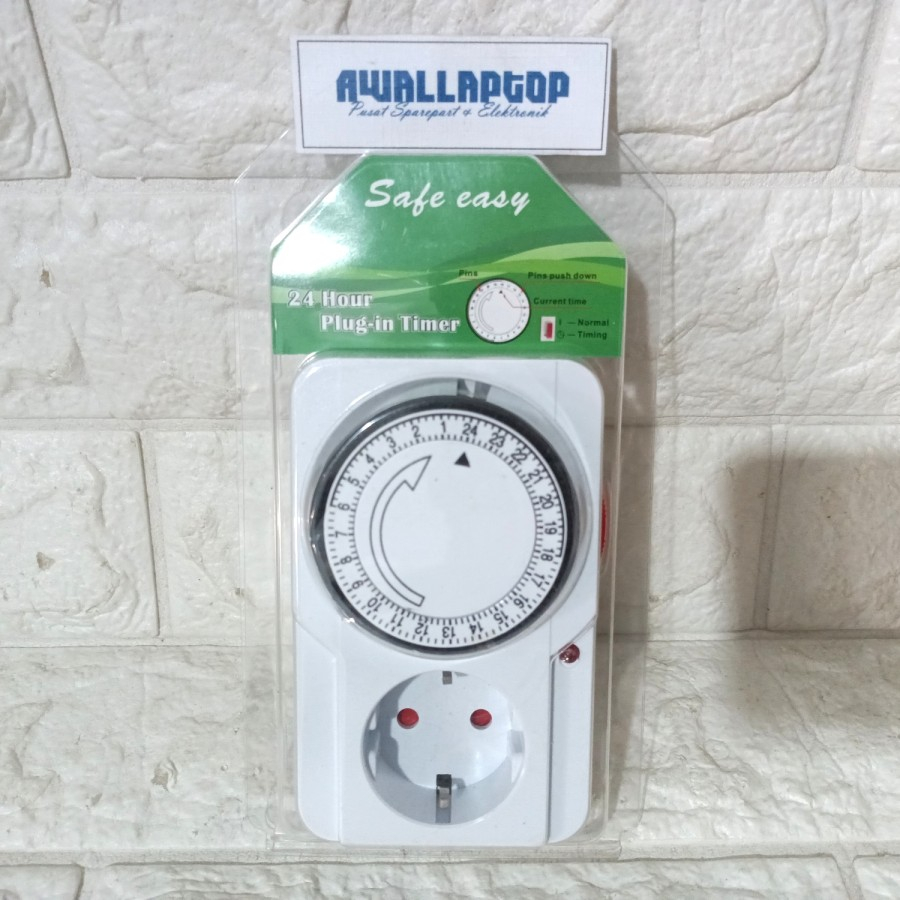 Jual timer ac 220v timer socket timer mekanik 24jam 16A 3600w | Shopee ...