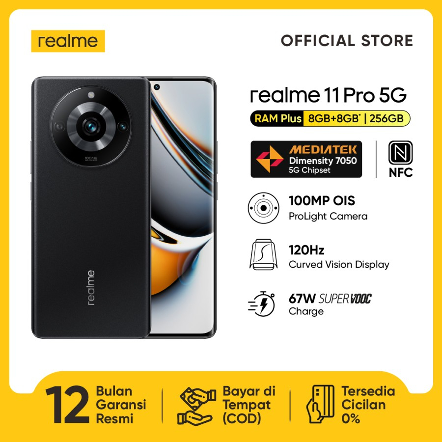 Jual Realme 11 Pro 8/256 GB 5G Garansi Resmi | Shopee Indonesia