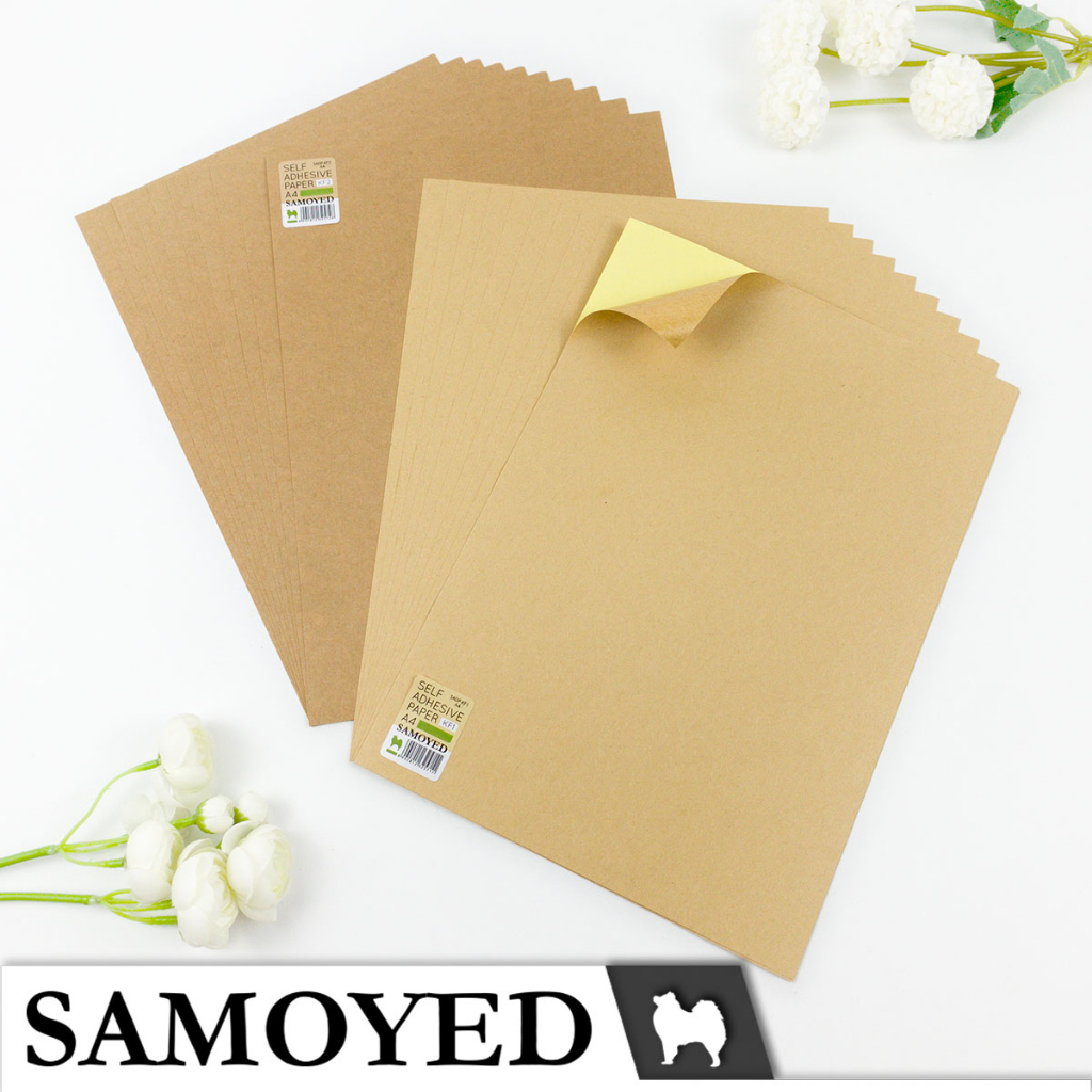 Jual Kertas Label / Stiker Kraft / Coklat / Samson / Brown Sticker ...