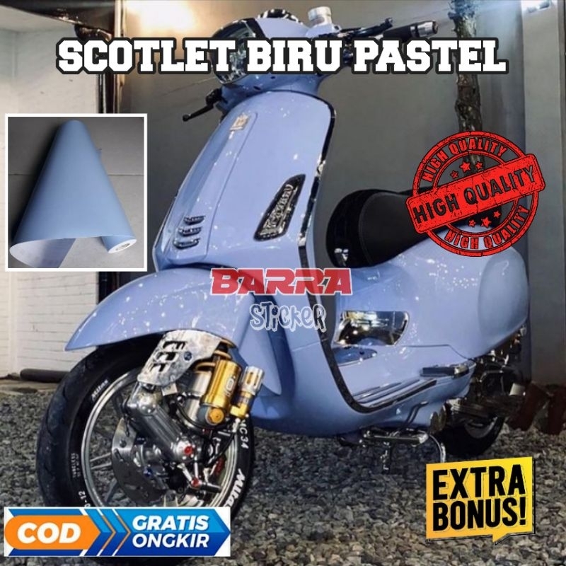 Jual Skotlet Biru Pastel Scotlet Icy Blue Stiker Ice Blue Pastel