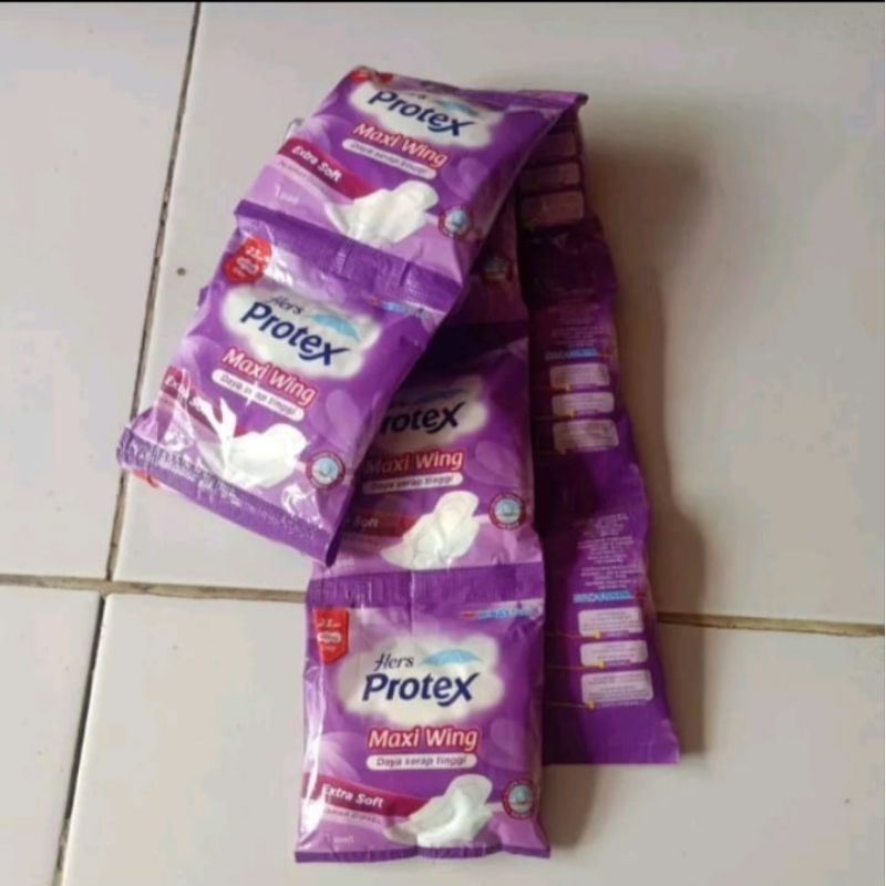 Jual Protex Maxi wing ungu renteng (10 sachet) | Shopee Indonesia