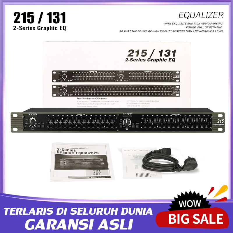 Jual 【COD】EQUALIZER 215 Grafik Dual Channel 15 Band EQ Shopee Indonesia