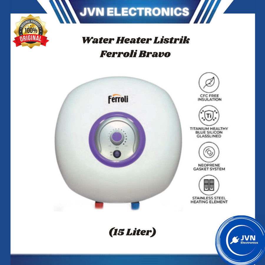Jual Water Heater Listrik Ferroli Bravo 15 Liter Shopee Indonesia
