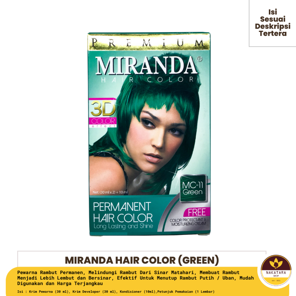 Jual MIRANDA HAIR COLOR PEWARNA RAMBUT WARNA KOMPLIT (ALL VARIANT) ISI ...