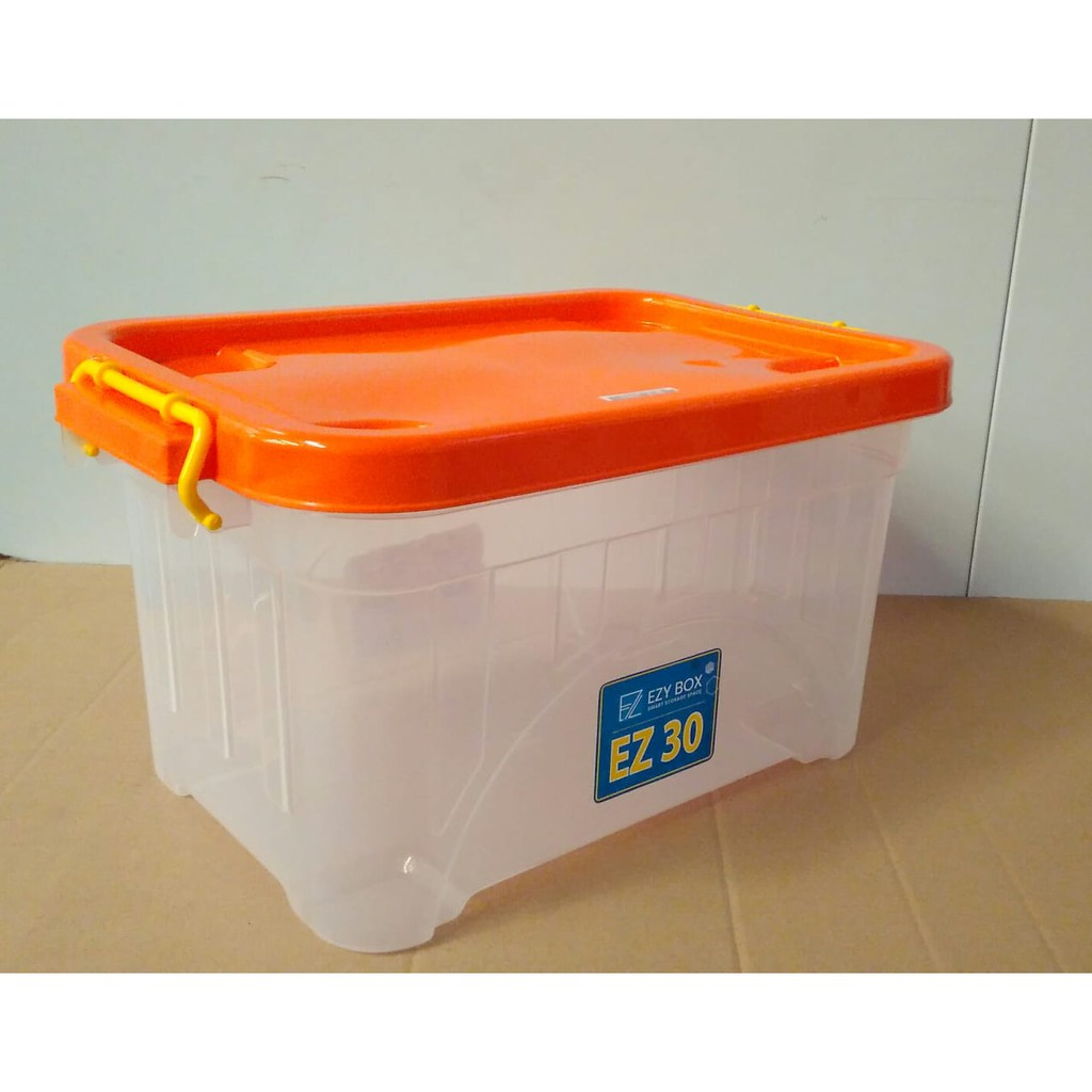 Jual Box Container Shinpo Transparan Pakek Roda Kapasitsas 30 Liter ...