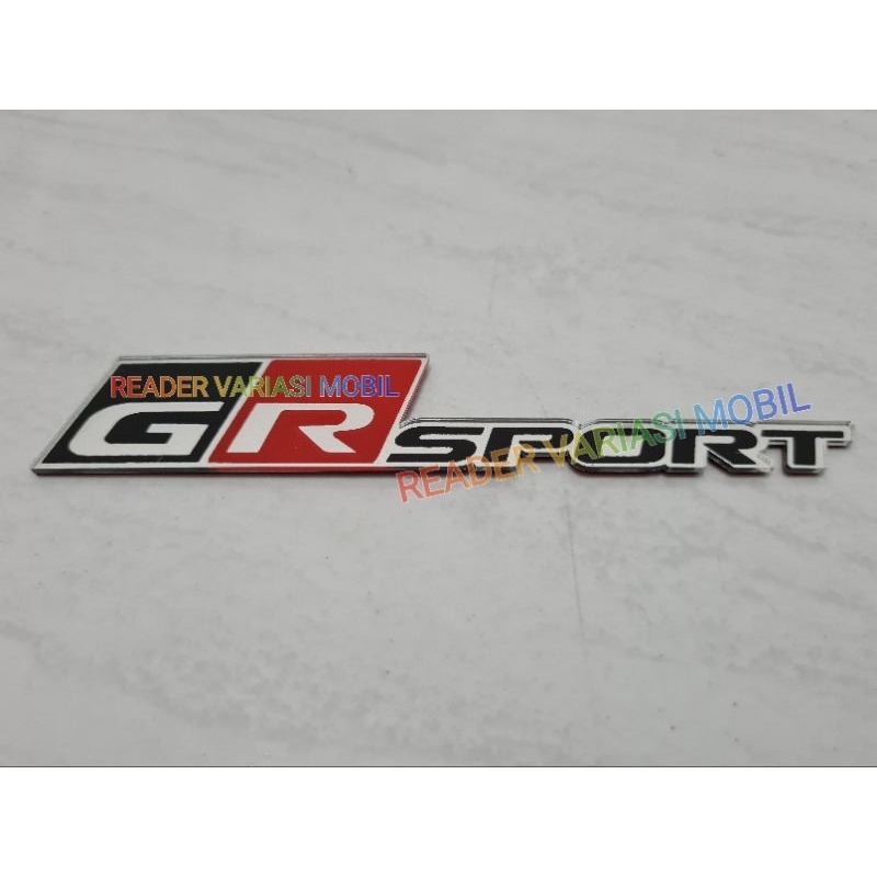 Jual Emblem Logo Tulisan Gr Sport Exclusive Plastik Akrilik Luxury