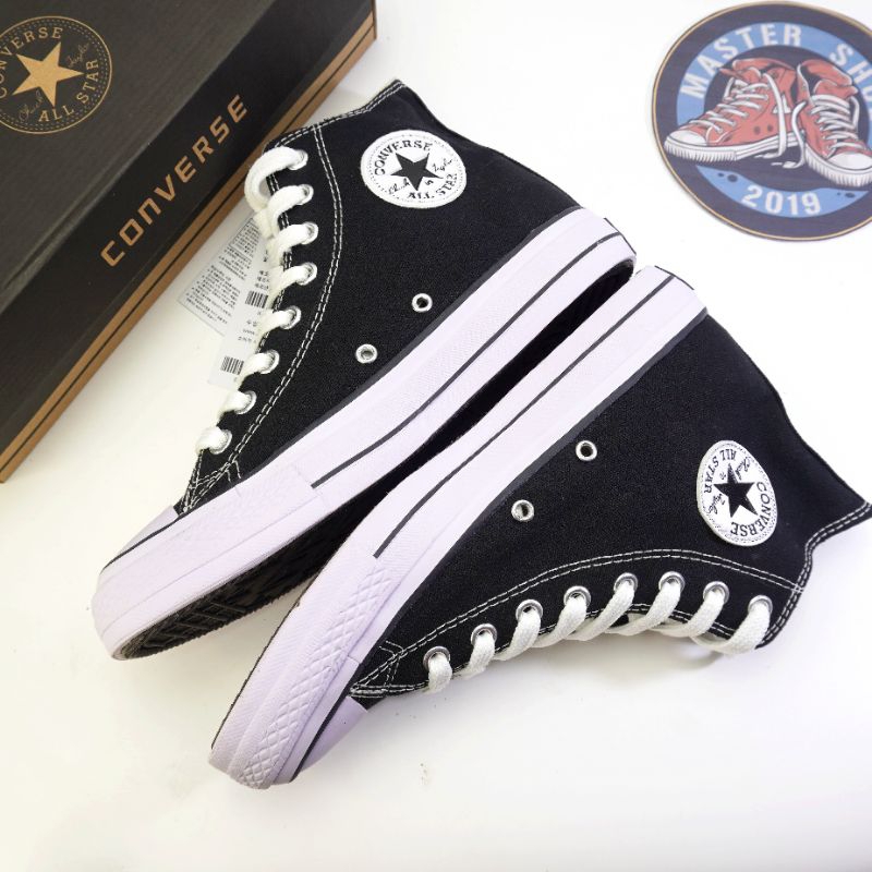 Sepatu Converse Allstar Classic High Black White Grade Original Made In Vietnam