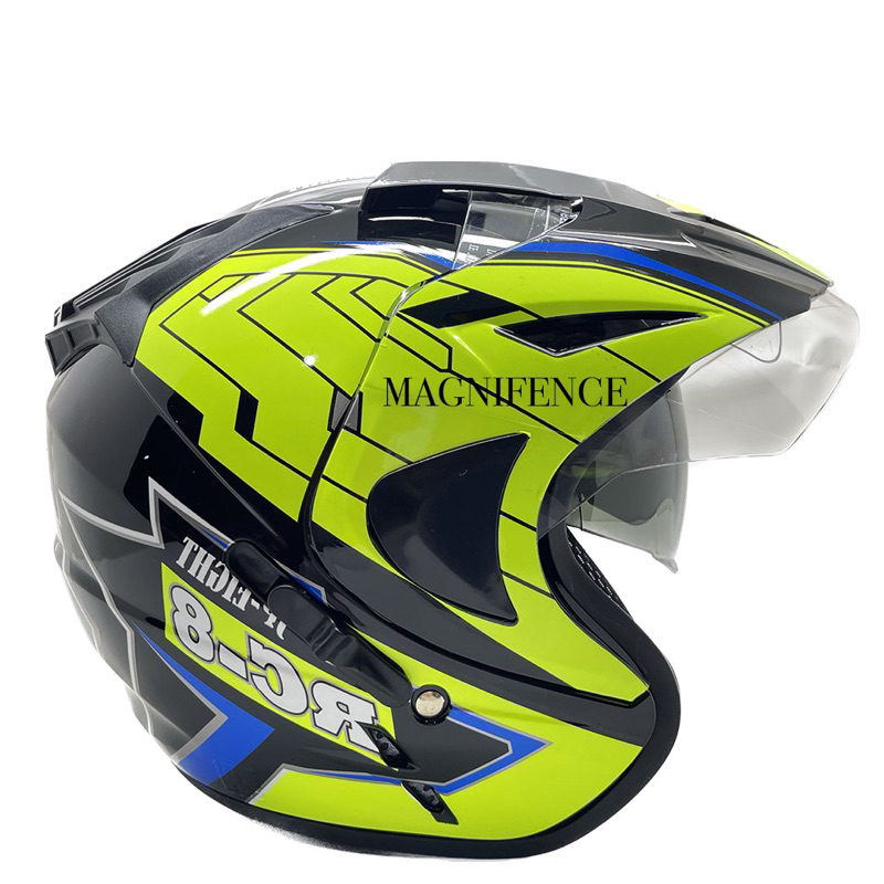 Jual Helm Half Face KBR 2 Kaca Double Visor Helem Pria Dewasa Helmet