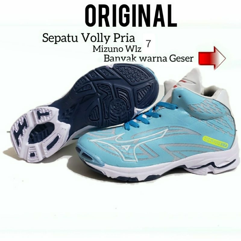 Jual I4O Sepatu Mizuno Wlz 7 Sepatu Mizuno Wlz 7 Sepatu Volly Mizuno Wlz 7 Premium Shopee Indonesia