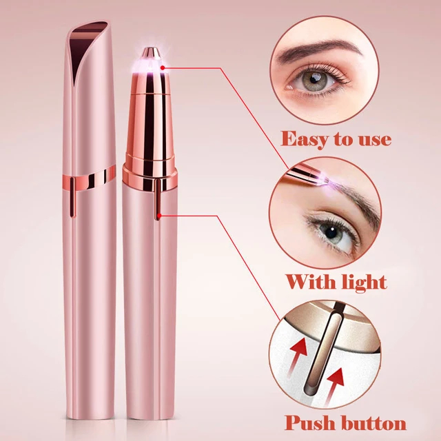 Jual Alat Cukur Alis Elektrik Charge / Led Eyebrow / Pisau Cukur Alis