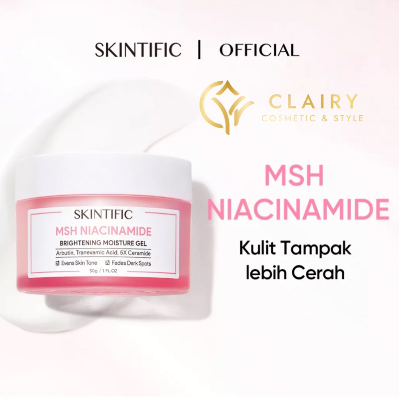 Jual Skintific Msh Niacinamide Brightening Moisture Gel 30g Pink Shopee Indonesia 6846