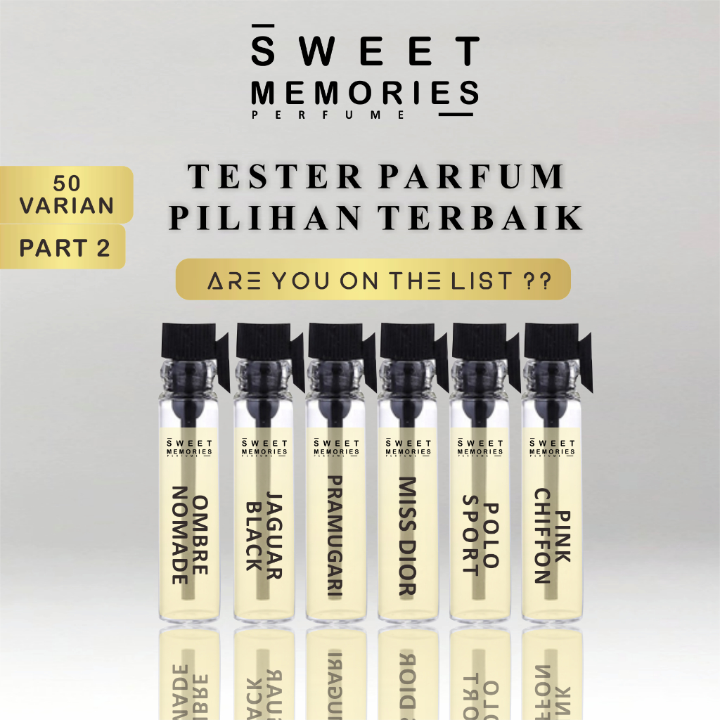Jual SWEET MEMORIES Tester Parfum / Sample Parfum (PART 2) 50 Varian