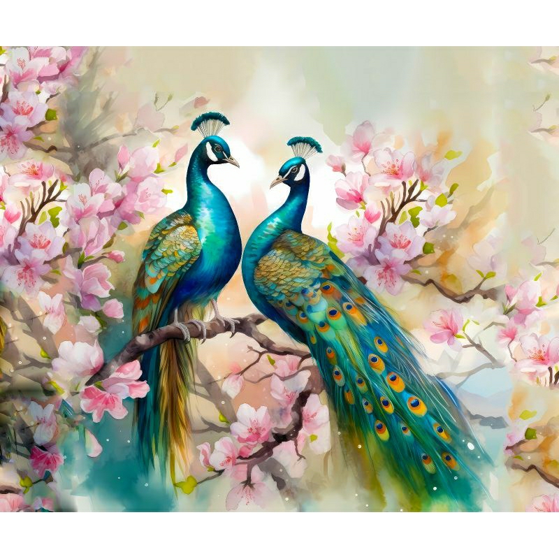 Jual Banner dekorasi gambar merak, background dekorasi pernikahan