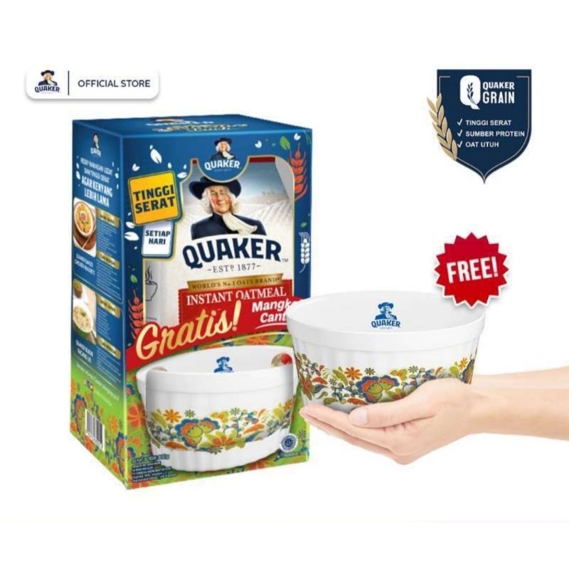 Jual Quaker Instant Oatmeal 1200gr / 800gr / 200gr | Shopee Indonesia