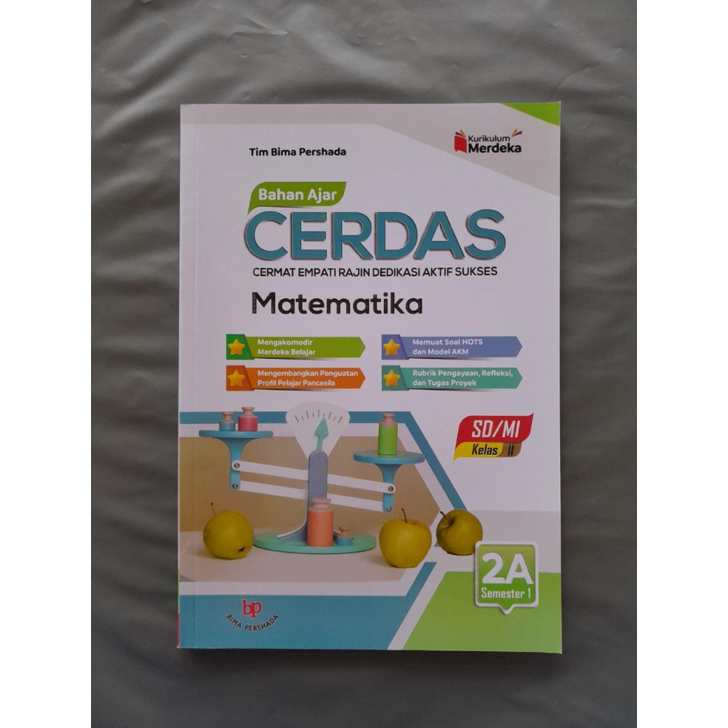 Jual Bahan Ajar Cerdas Matematika K.Merdeka BP SD/MI Kelas 2A | Shopee ...