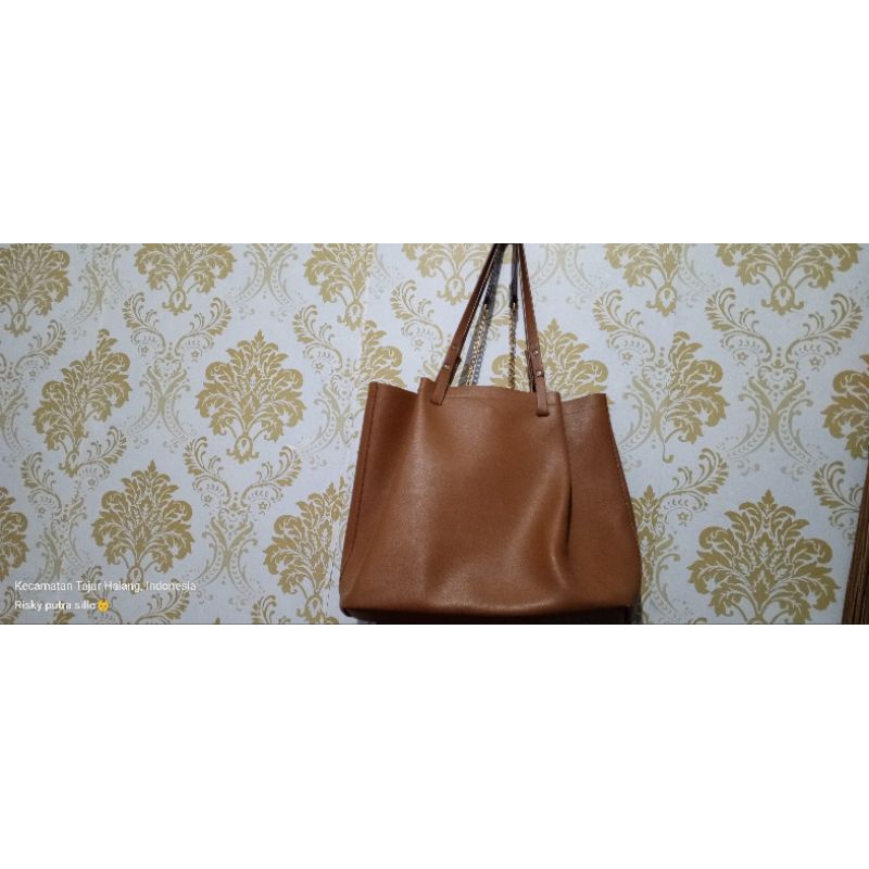 Jual Tas Zara Basic Original Zaskia Brown di Seller Super Life of